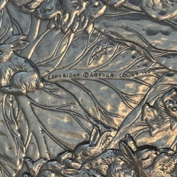 Vintage Arthur Court 1990 Rabbit Bunny Rectangle Casserole Dish Tray - Picture 6 of 10